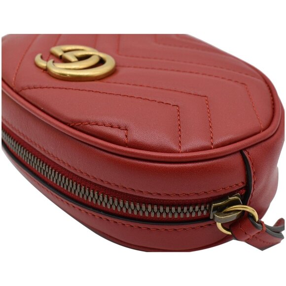 Gucci  GG Marmont Matelasse Leather Belt Bag Red 476434 main image 7